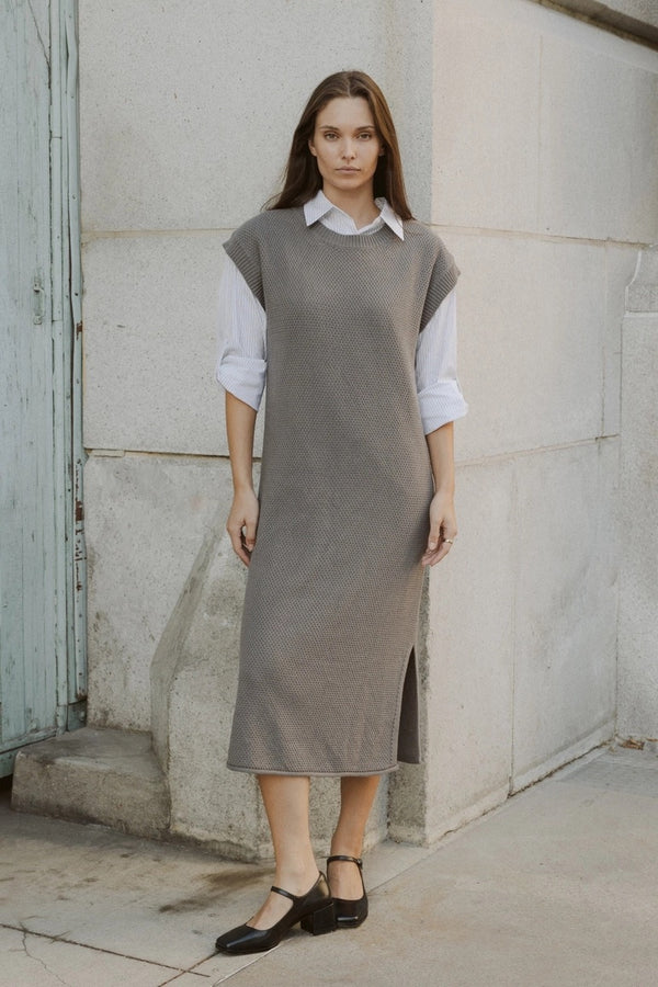 Marlene Sweater Dress - Grey