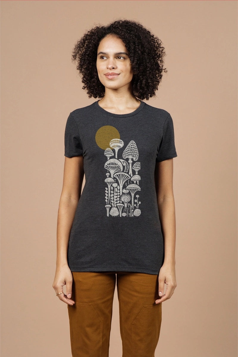 Women's Mycology Tee - Black