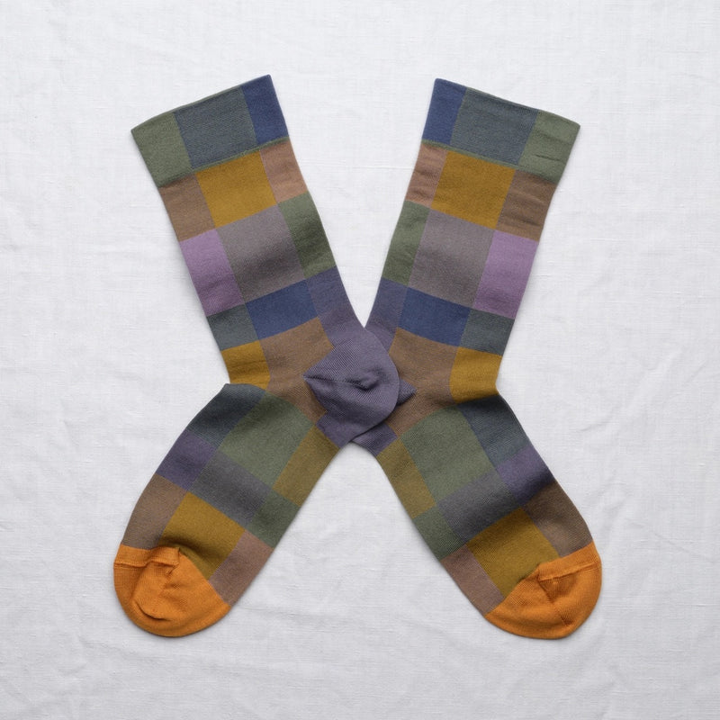 Nocturne Plaid Socks