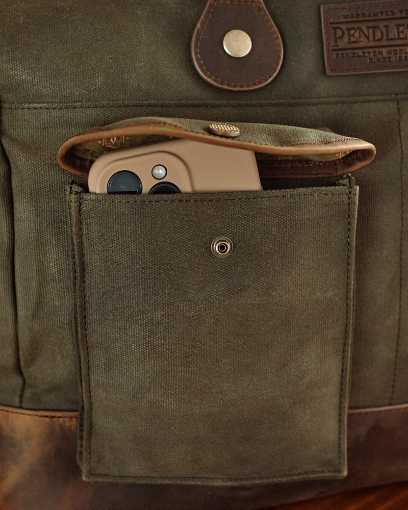 Pendleton Odyssey Waxed Canvas Messenger Bag