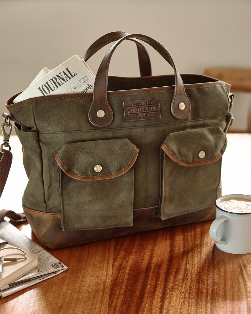 Pendleton Odyssey Waxed Canvas Messenger Bag