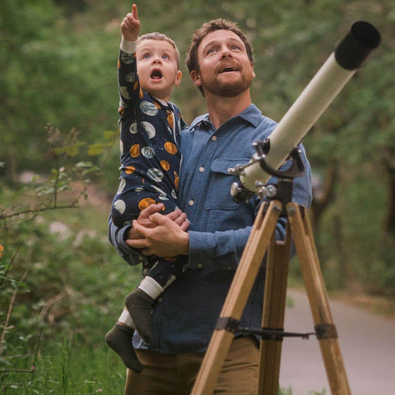 Planets Bamboo Zipper Pajama