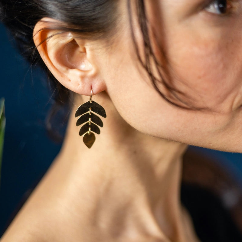 Remi Earring in Brass