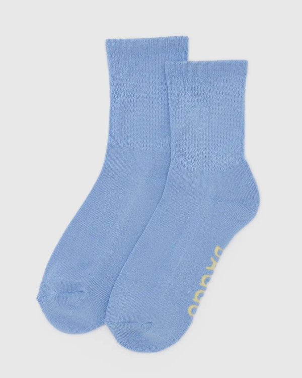 Baggu Ribbed Socks in French Blue