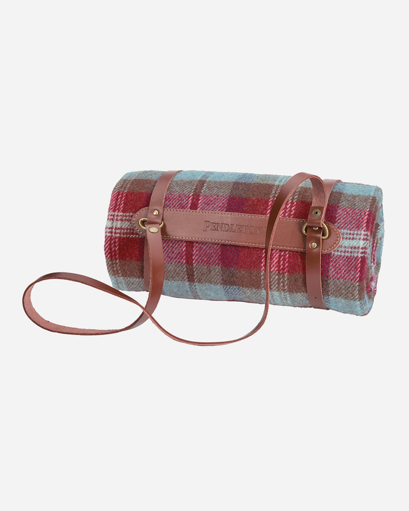 Pendleton Motor Robe Throw w/ Leather Carrier - Ruby Beach