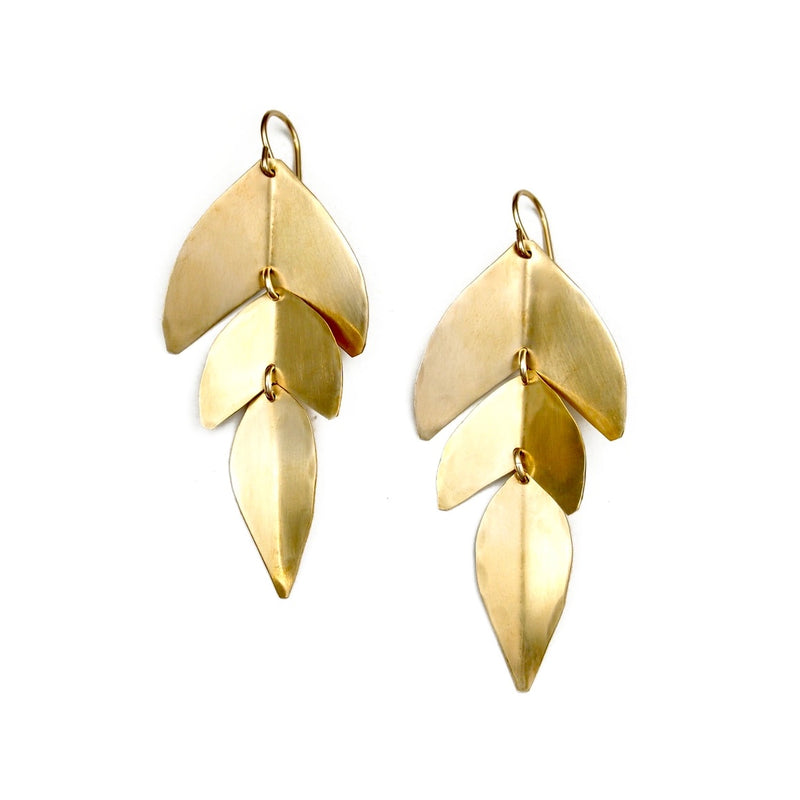 Sage Earring in Brass