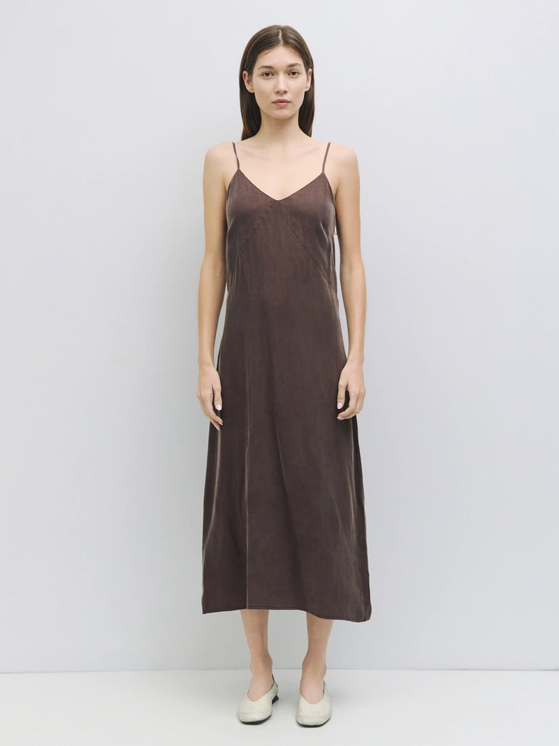 Salem Slip Dress - Brown