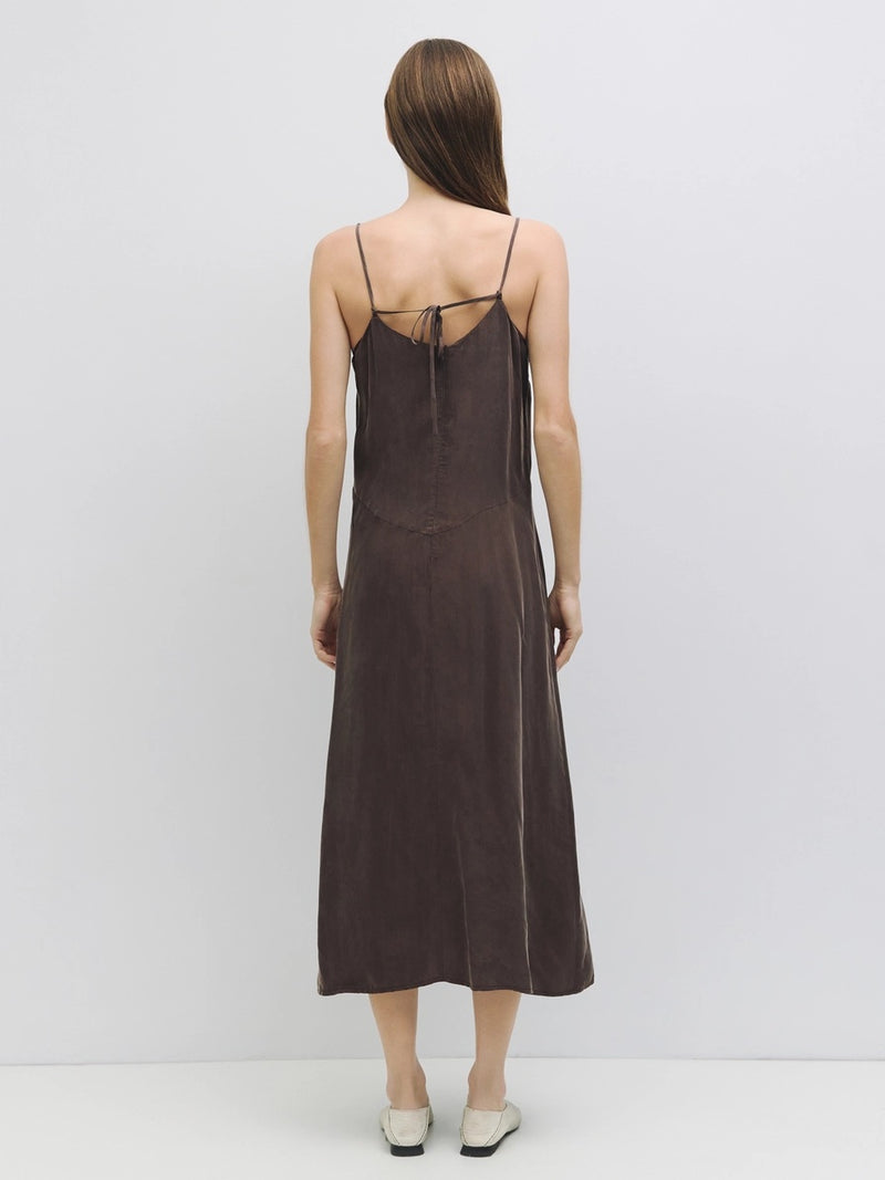 Salem Slip Dress - Brown