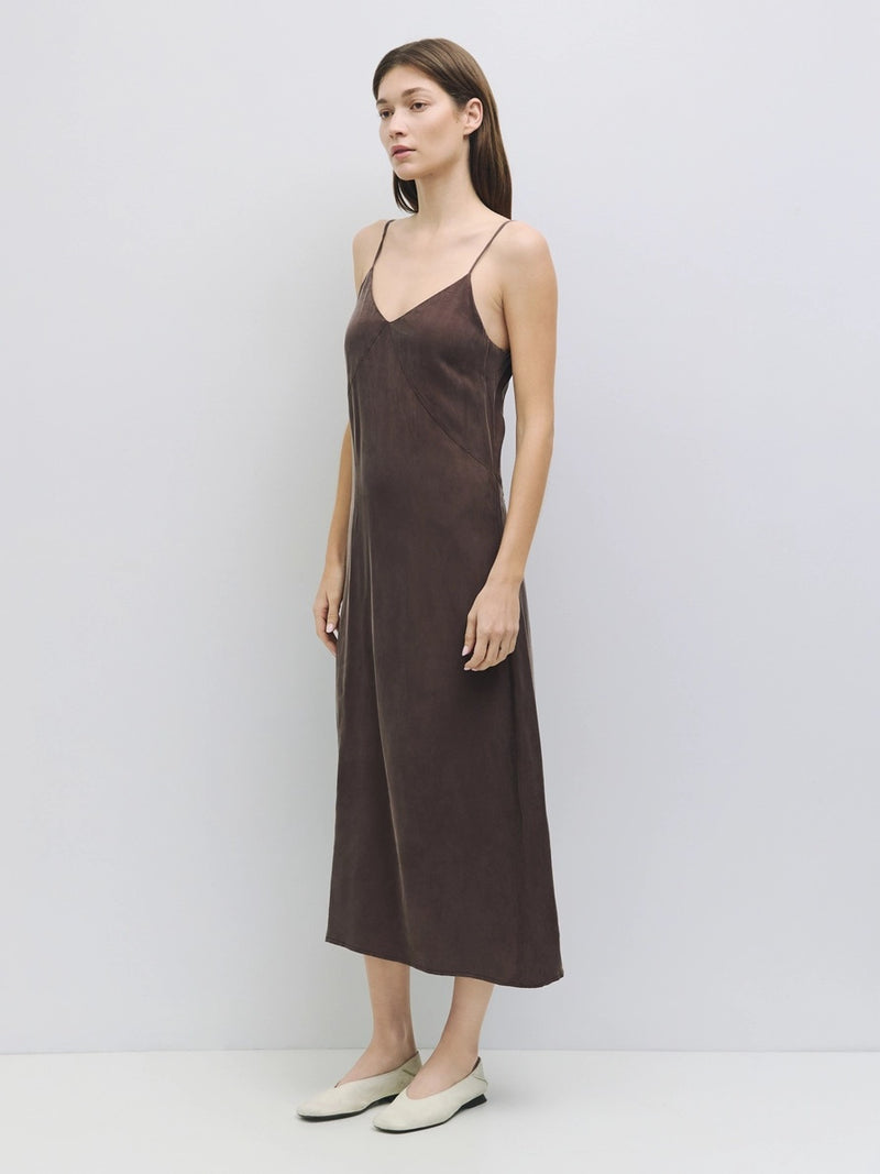 Salem Slip Dress - Brown