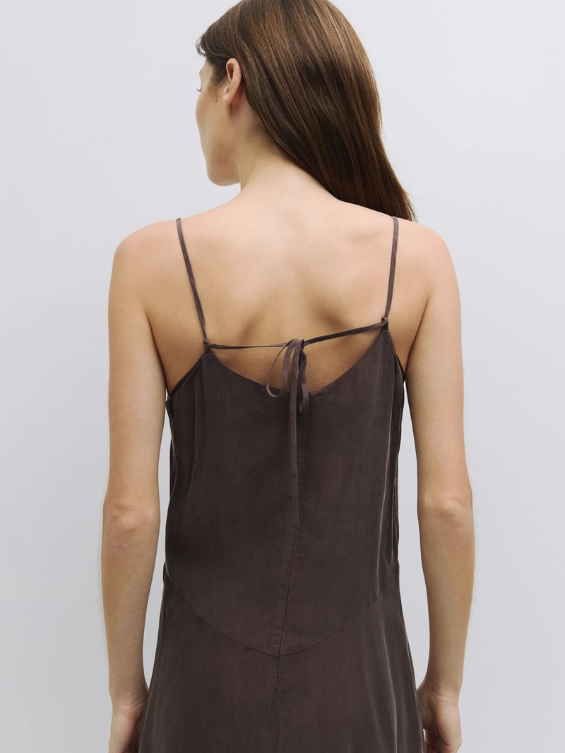 Salem Slip Dress - Brown