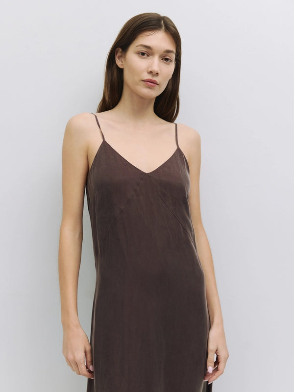 Salem Slip Dress - Brown