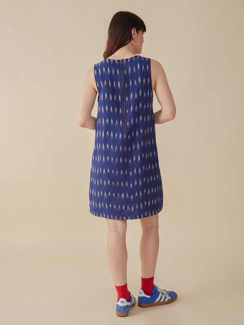 Shelby Shift Dress - Sapphire Ikat