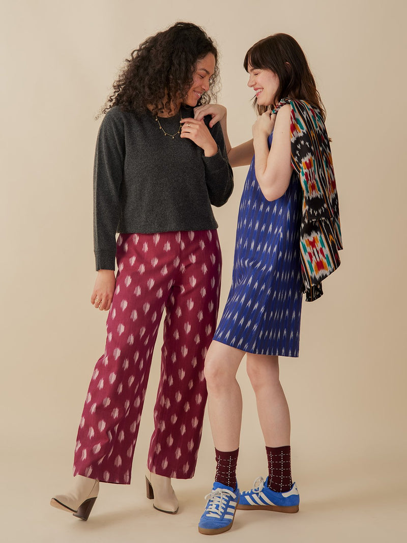 Shelby Shift Dress - Sapphire Ikat