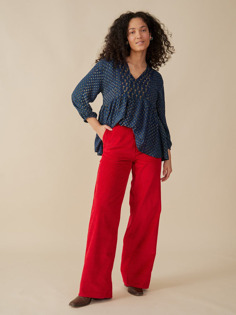 Sohla Blouse - Midnight Floral