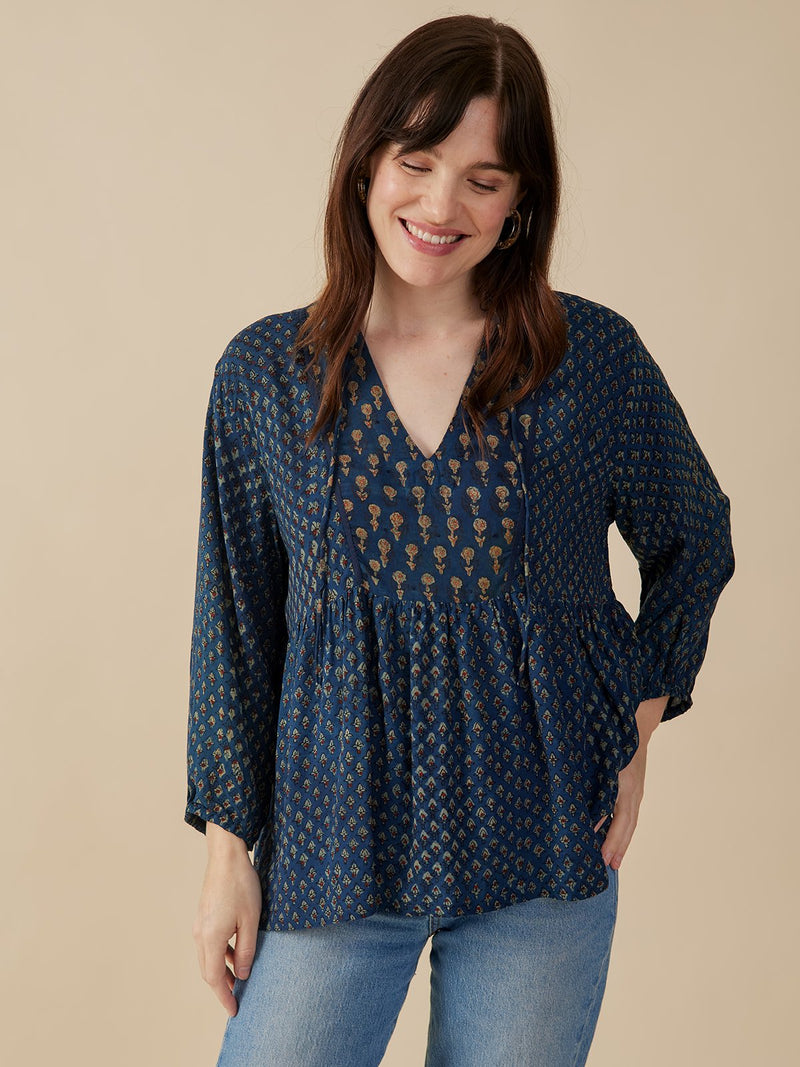 Sohla Blouse - Midnight Floral