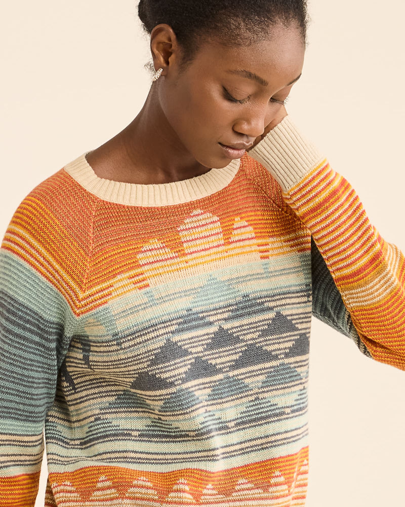 Pendleton Sunset Raglan Cotton Sweater