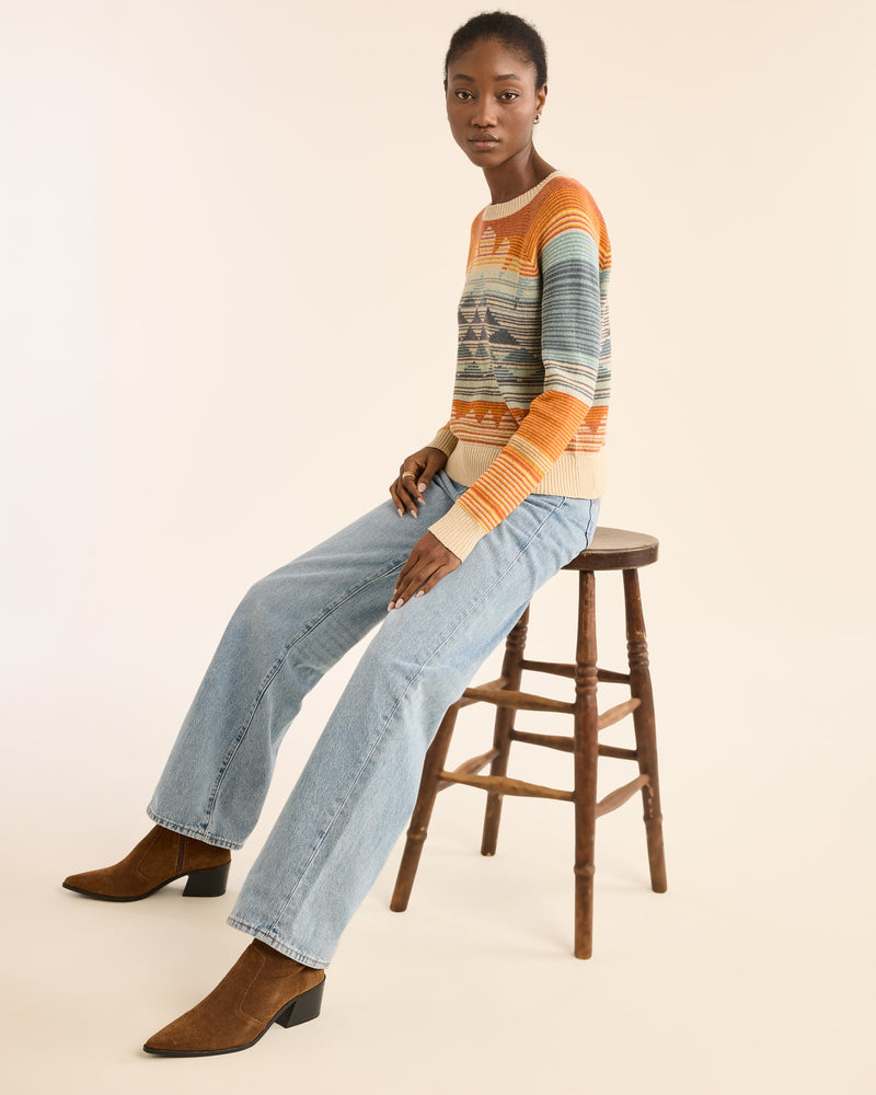 Pendleton Sunset Raglan Cotton Sweater