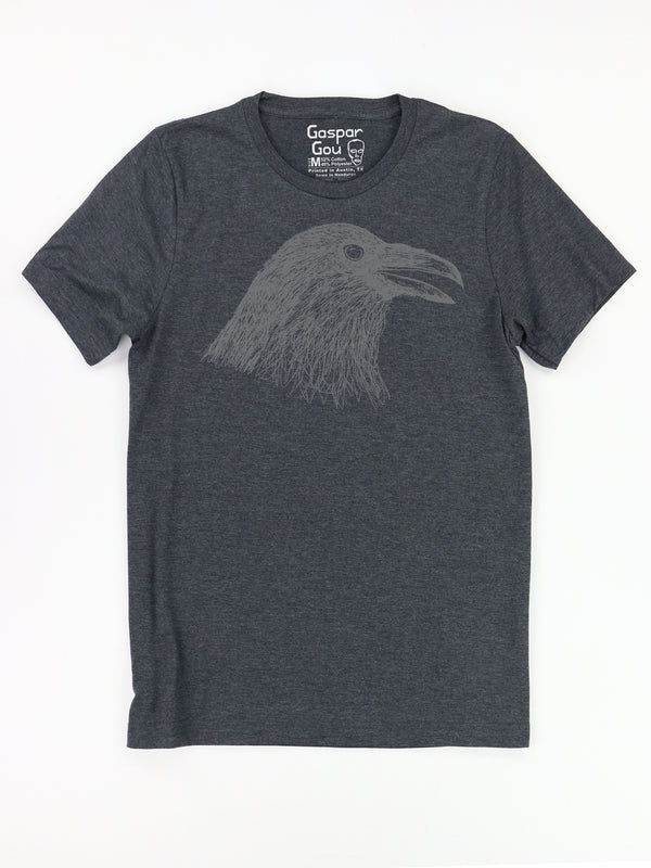 Crow Charlie Tee in Charcoal Heather