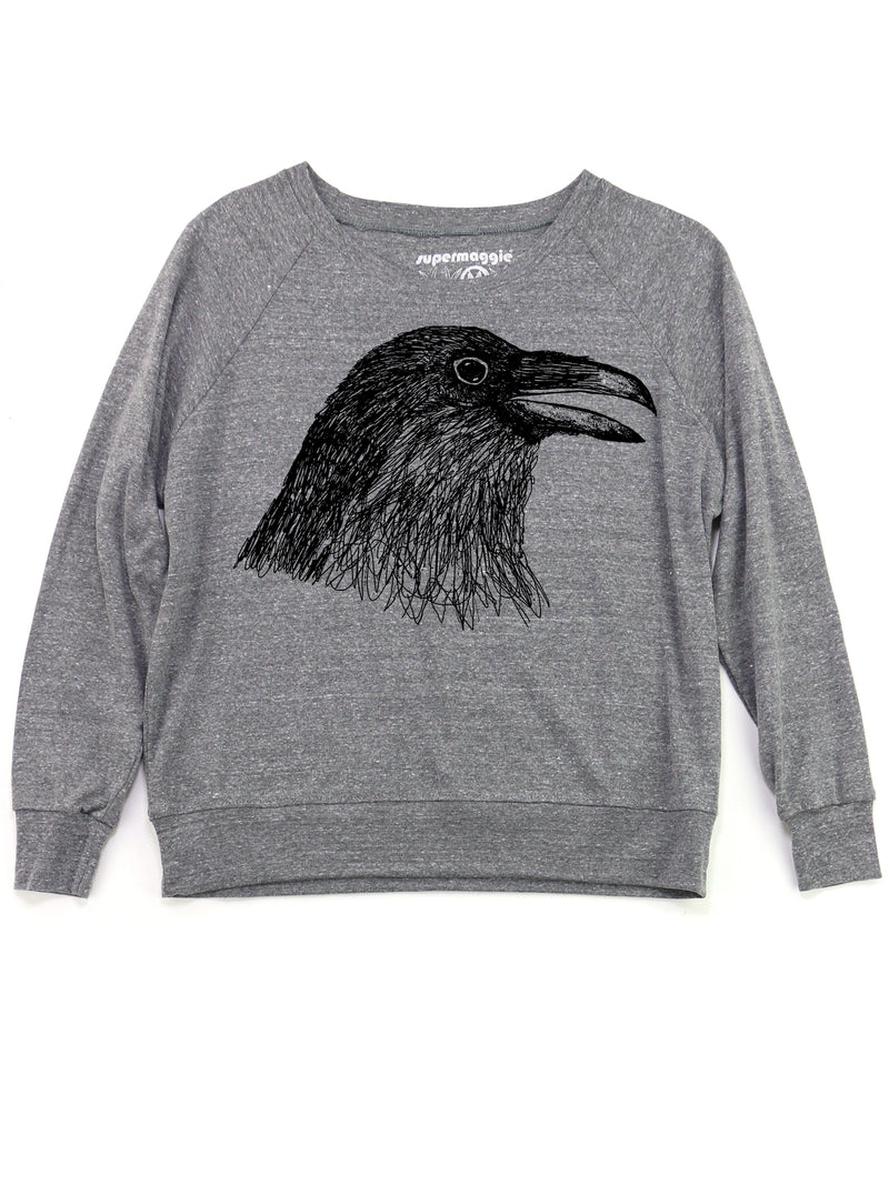 Crow Pia Pullover in Heather Grey