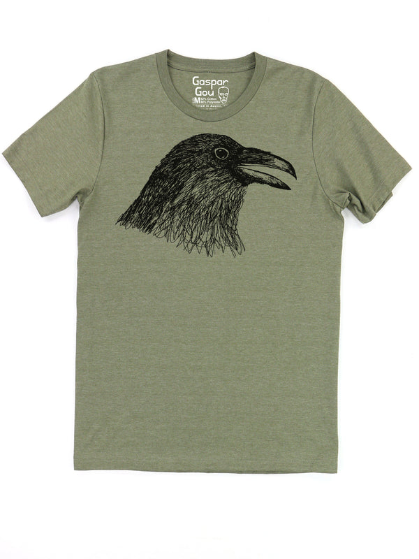 Crow Charlie Tee in Army Green