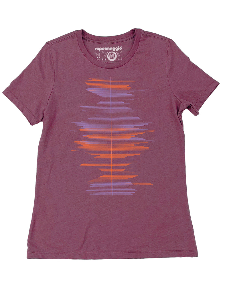 Horizontal Lines Calliope in Plum