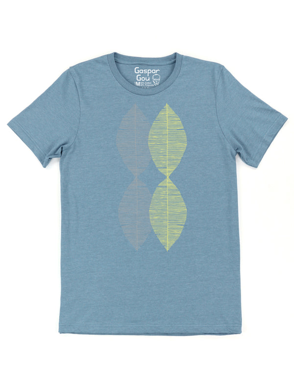 Pointy Ovals Charlie Tee in Slate Blue