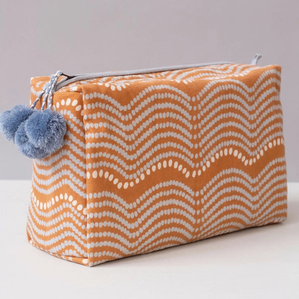 Waves Pumpkin Toiletry Bag