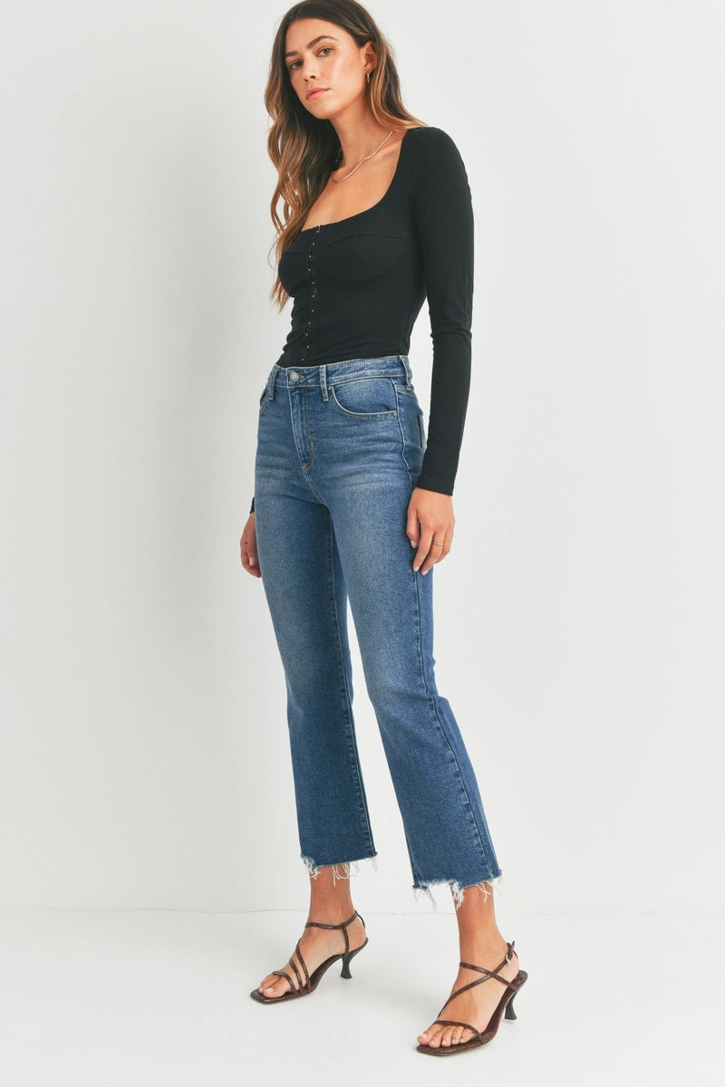 Vintage Cropped Flare - Medium Wash