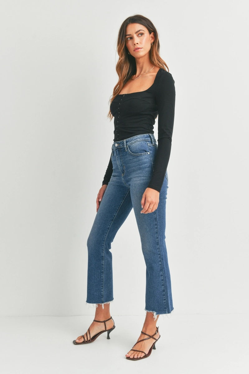 Vintage Cropped Flare - Medium Wash