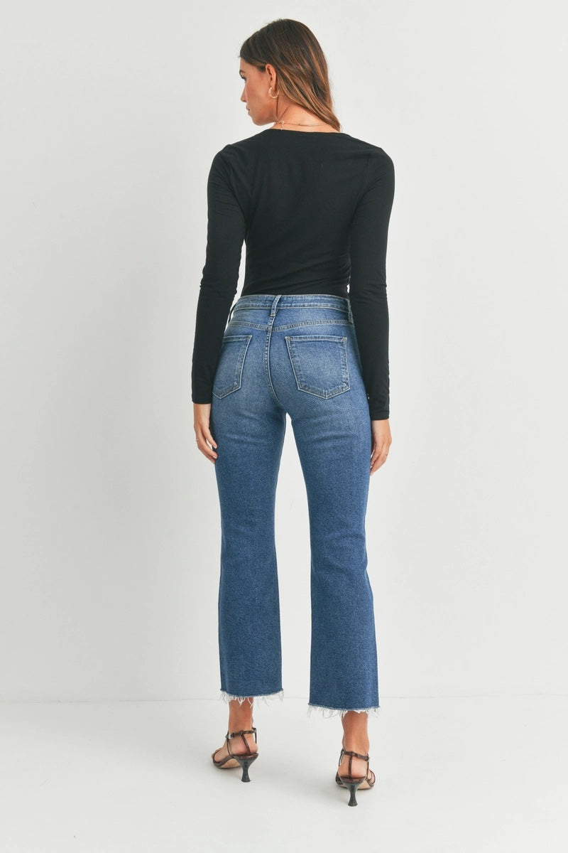 Vintage Cropped Flare - Medium Wash