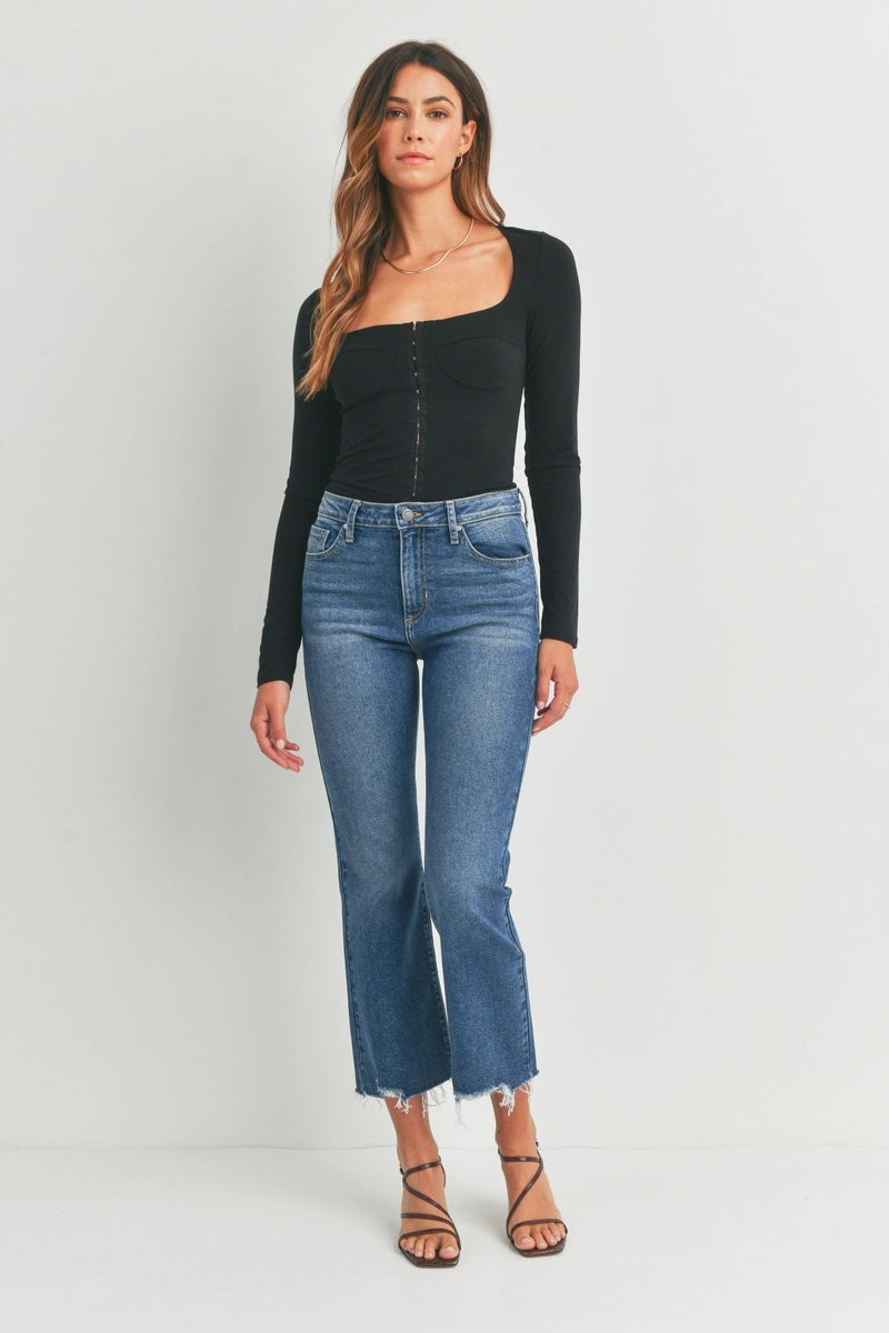 Vintage Cropped Flare - Medium Wash