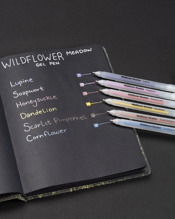 Wildflower Meadow Metallic Gel Pens Pack of 6