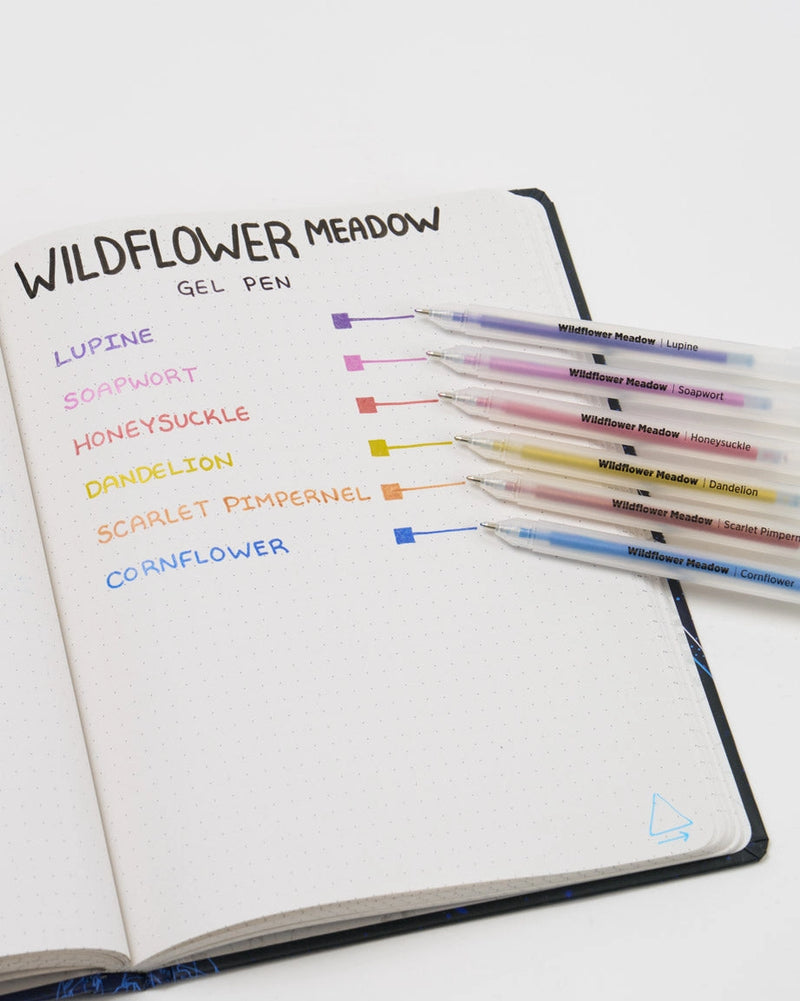 Wildflower Meadow Metallic Gel Pens Pack of 6