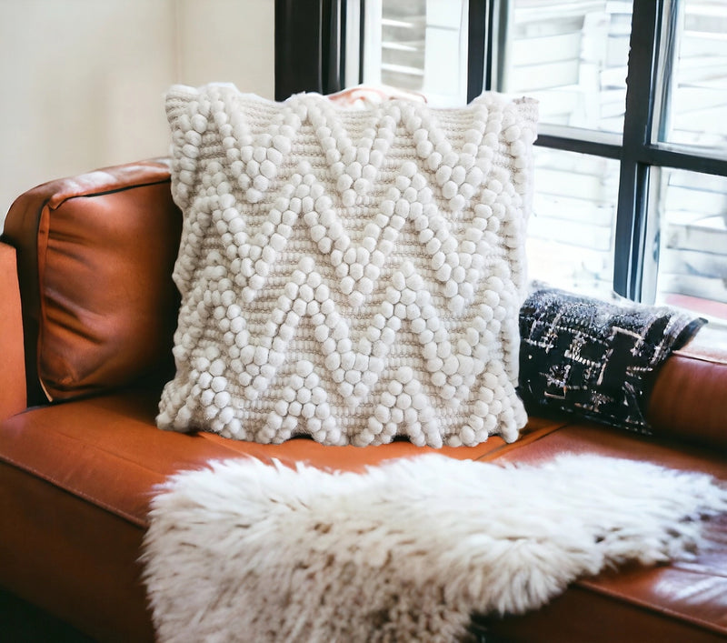 Wool Chevron Pillow Cover