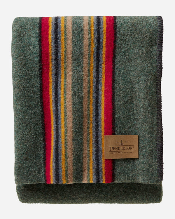 Pendleton Yakima Camp Throw Blanket - Green Heather