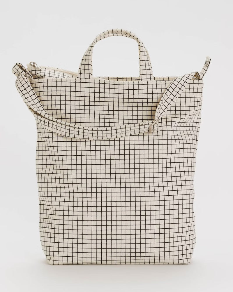 Baggu Zip Duck Bag - Natural Grid