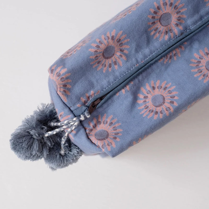 Sunflower Blue Toiletry Bag