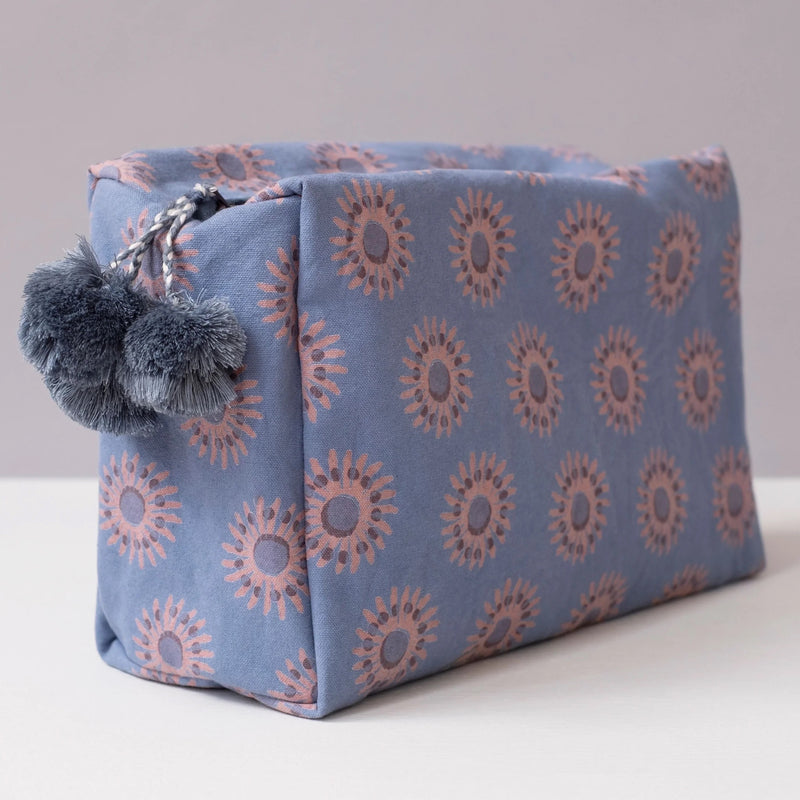 Sunflower Blue Toiletry Bag