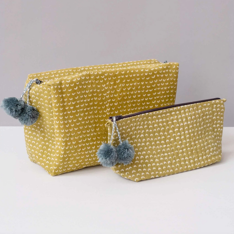 Cam Golden Block Printed Make Up Pouch
