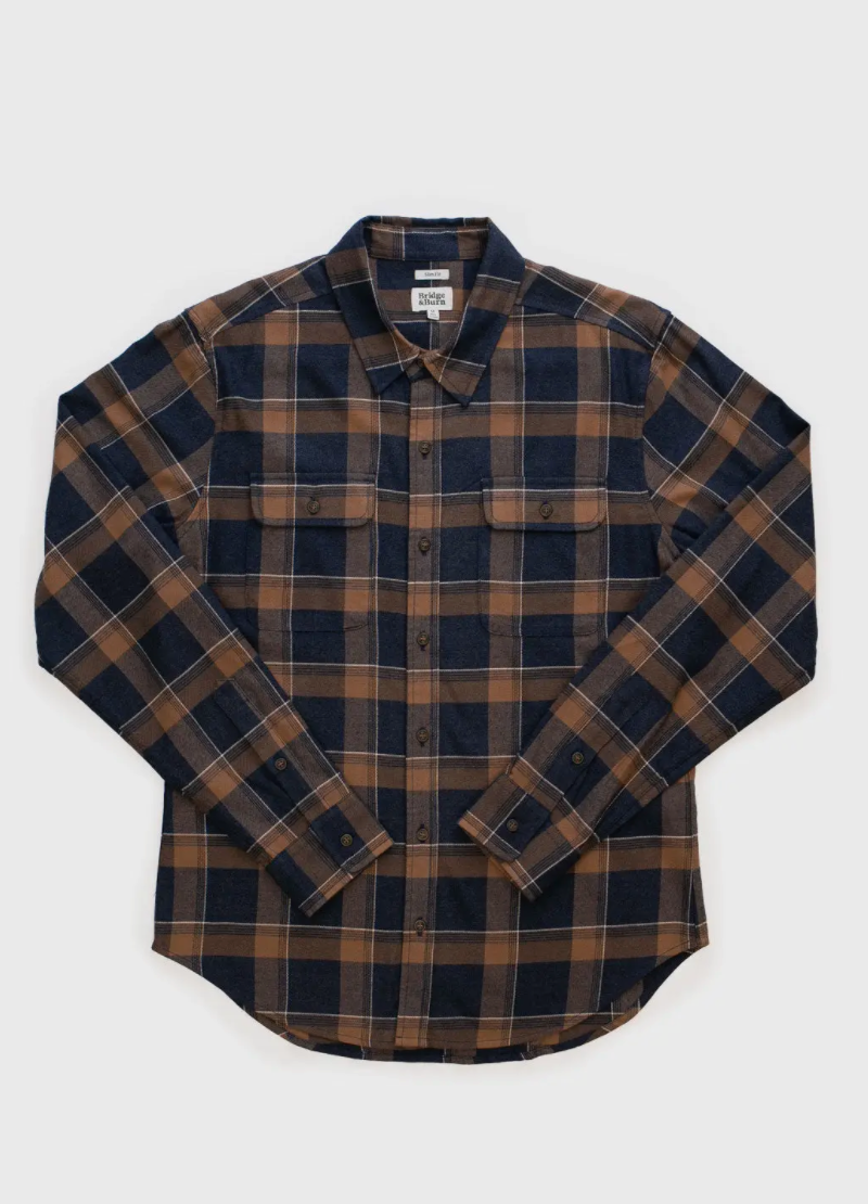 Cole Button Up in Skyline Plaid
