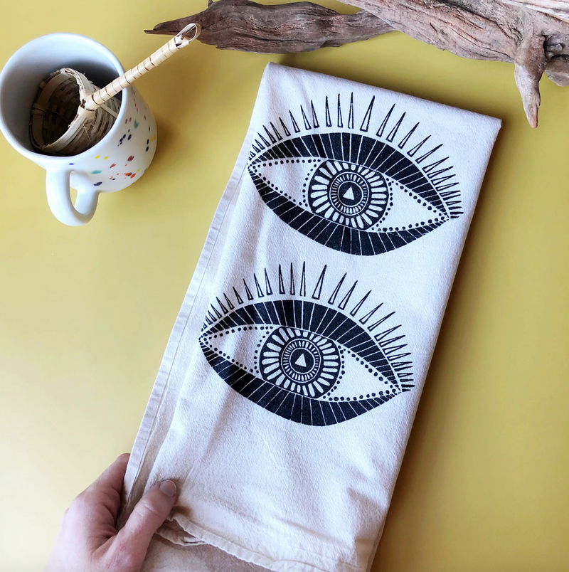 Seeing Eye Tea Towel