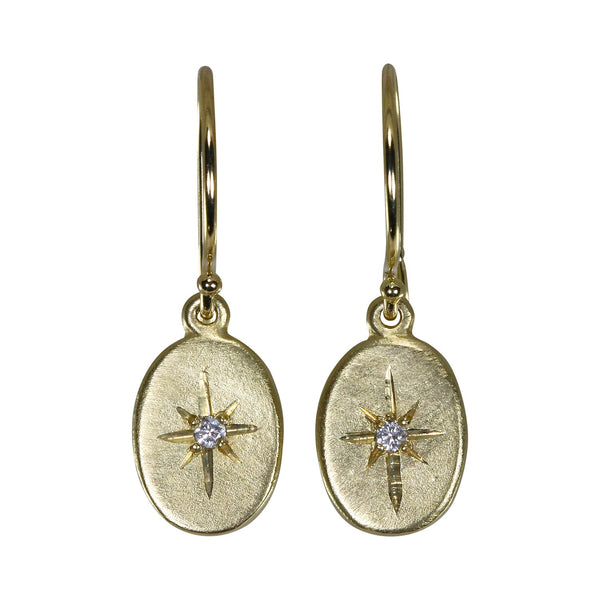 Starry Sky Dangle Earrings - 14k gold