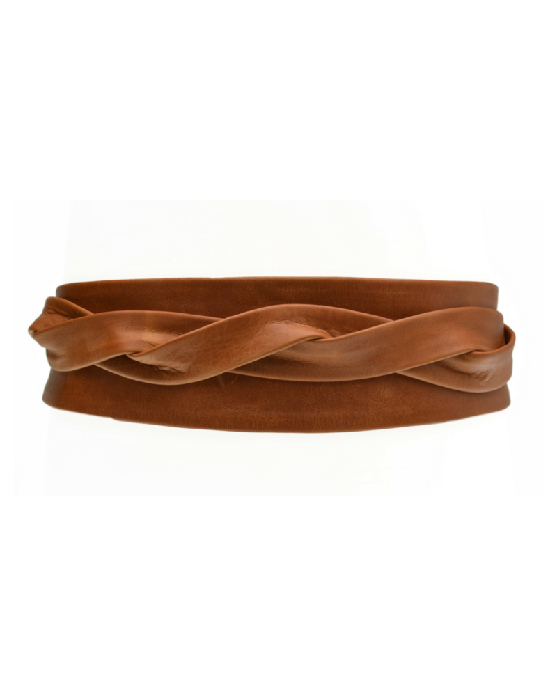 Ada Wide Leather Wrap Belt